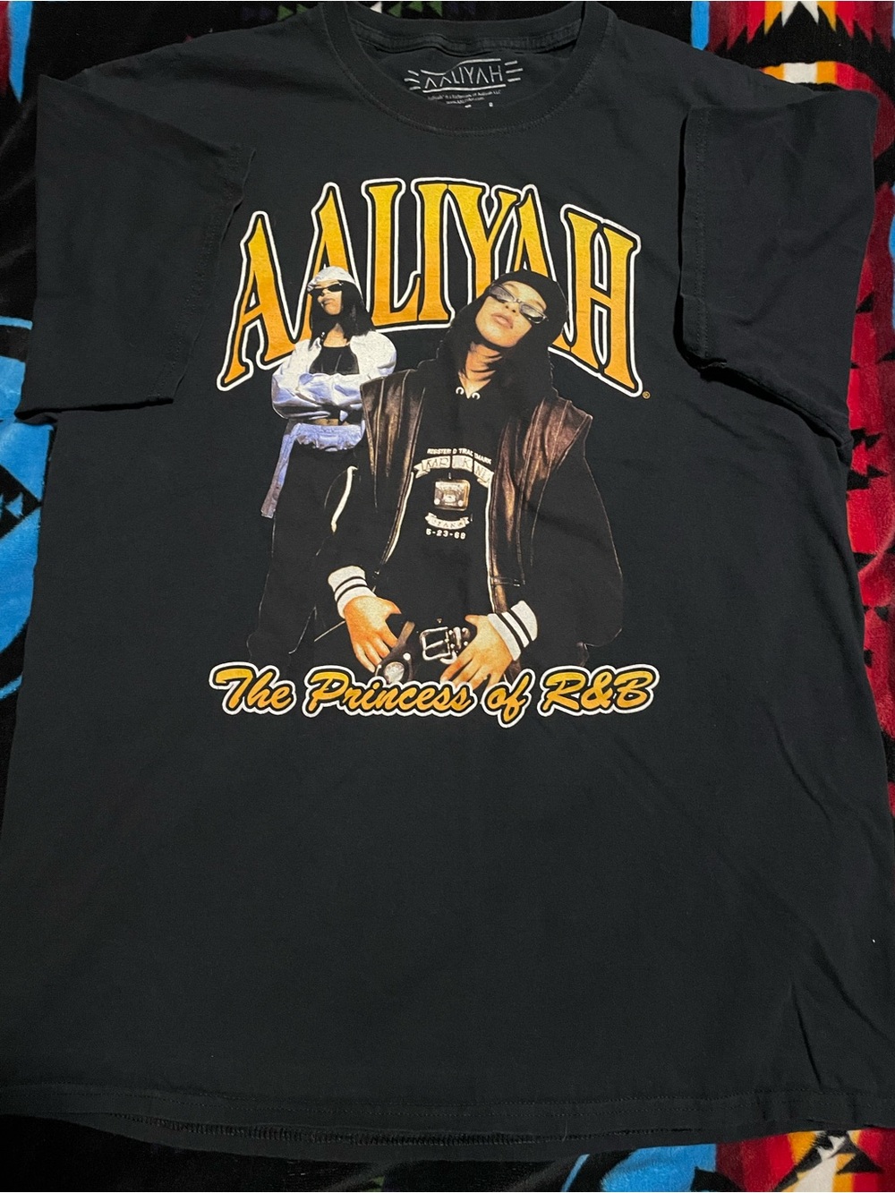 Ripple Junction Black Aaliyah 'The Princess of R&B' Graphic Tee